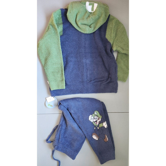 NWT Gelato Pique SUPER MARIO LUIGI Parka & Long Pants Pajama Set Sz M Cozy - Picture 4 of 16